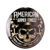 American Armed Force Dome Metal Sign - 15.5"